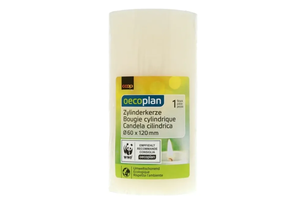 Oecoplan Zylinderkerze creme 60x120mm