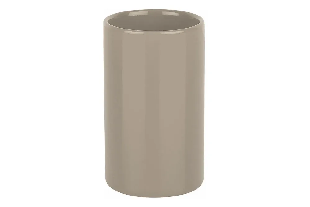 Spirella Zahnputzbecher Tube Taupe | 11.5 × 7 cm