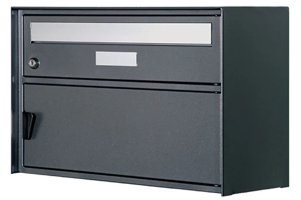 Huber Briefkasten Grächen Anthrazit | 31 × 41.8 × 30.3 cm