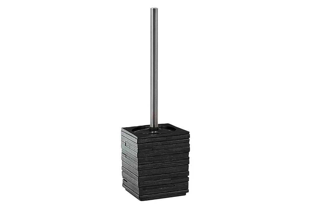DiAqua WC-Bürstengarnitur Gedy Schwarz | 38 × 9.5 × 9.5 cm