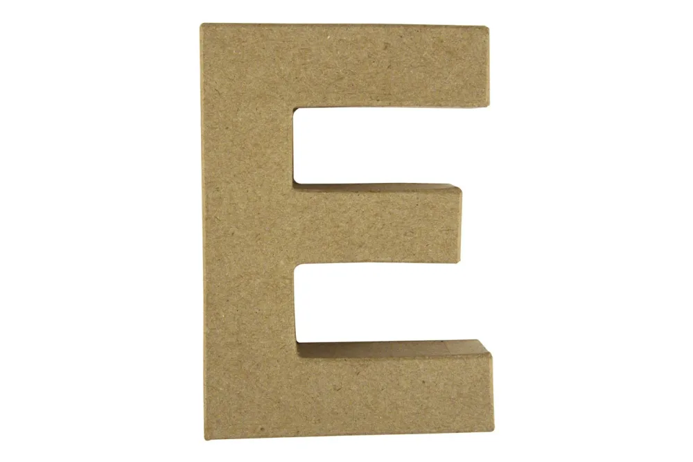 Rayher Pappmaché-Buchstabe E | 15 × 10.5 × 3 cm