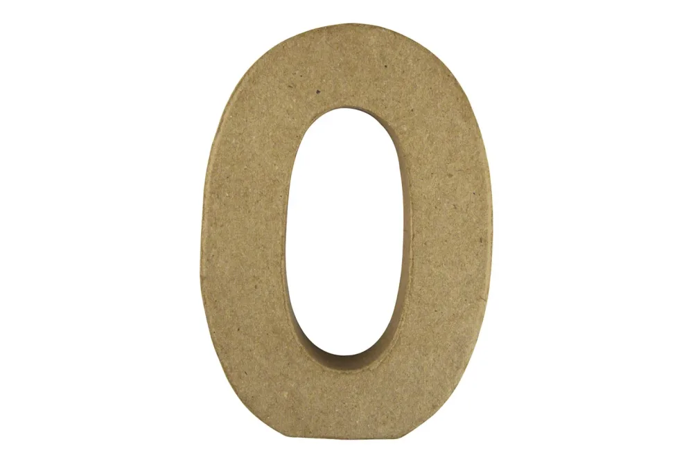 Rayher Pappmaché-Buchstabe O | 15 × 10.5 × 3 cm