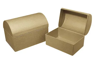 Rayher Pappmaché Box Truhe FSC Recycled | 15 × 10 × 10.5 cm