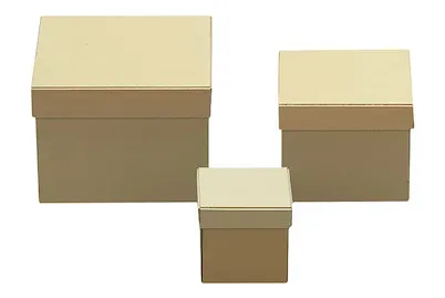 Rayher Pappmaché-Schachtel Quadrat | 15.5 × 15.5 × 10.5 cm