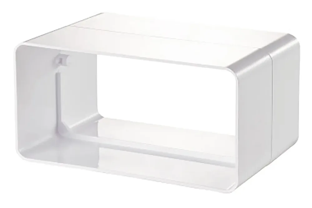 Merox Flachkanal-Verbinder Weiss | 11 × 5.5 cm