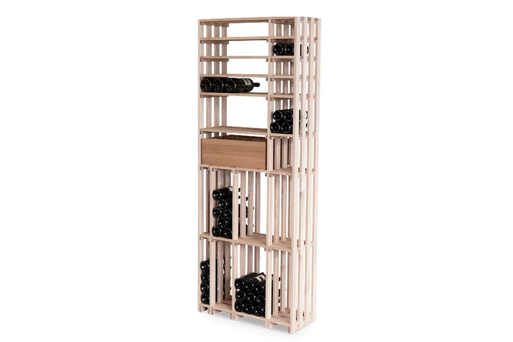 CaveauStar Oecoplan Weinregal CS-Medio-21 | 76 × 32 × 200 cm | 142-164 Flaschen