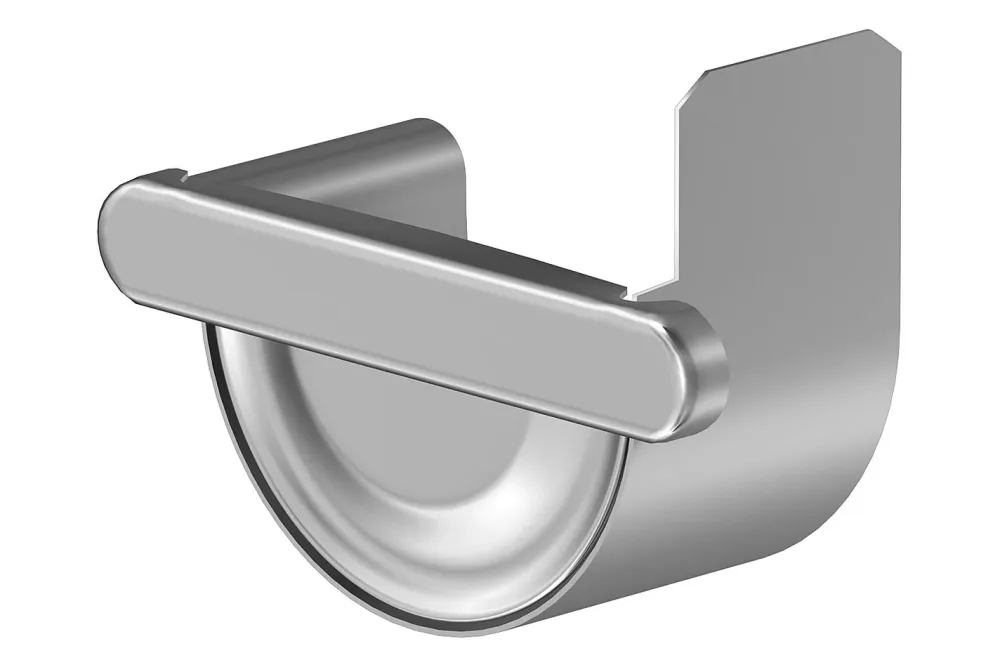 Sarei Rinnenendstück Aluminium Natur | NW 100 | rechts