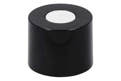 Siro Möbelknopf Rund 01056 Schwarz-Weiss | ⌀ 3 cm