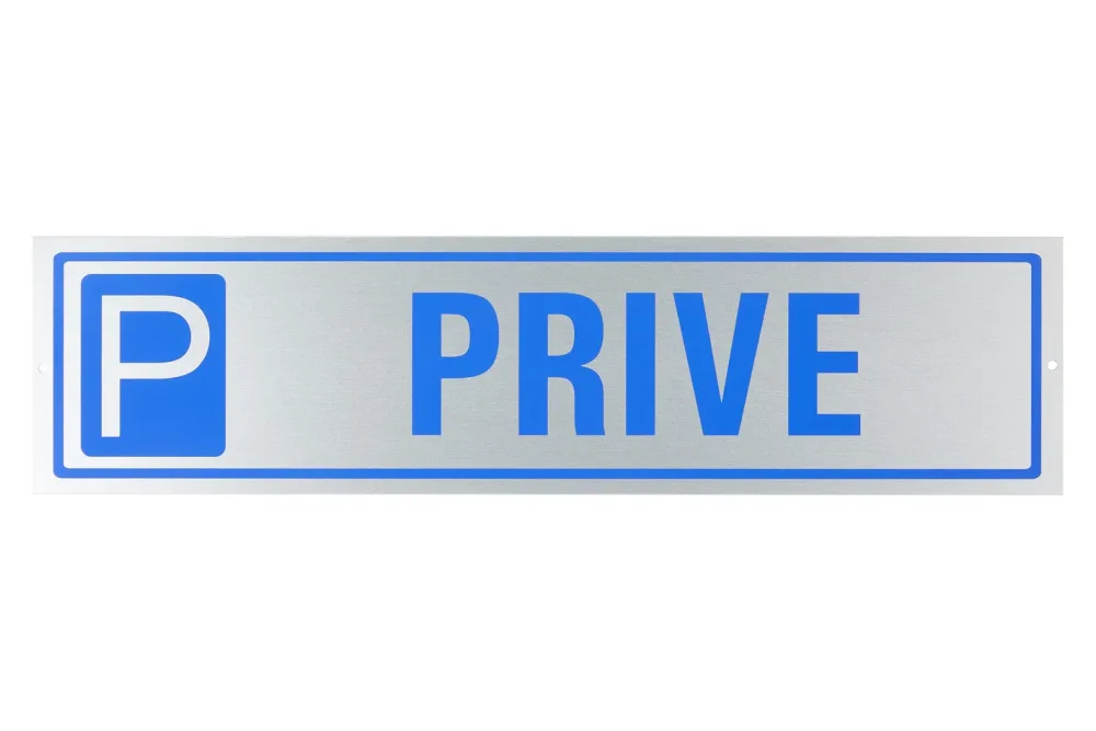 Symbol Schild Privat Steelox | 40 × 10 cm