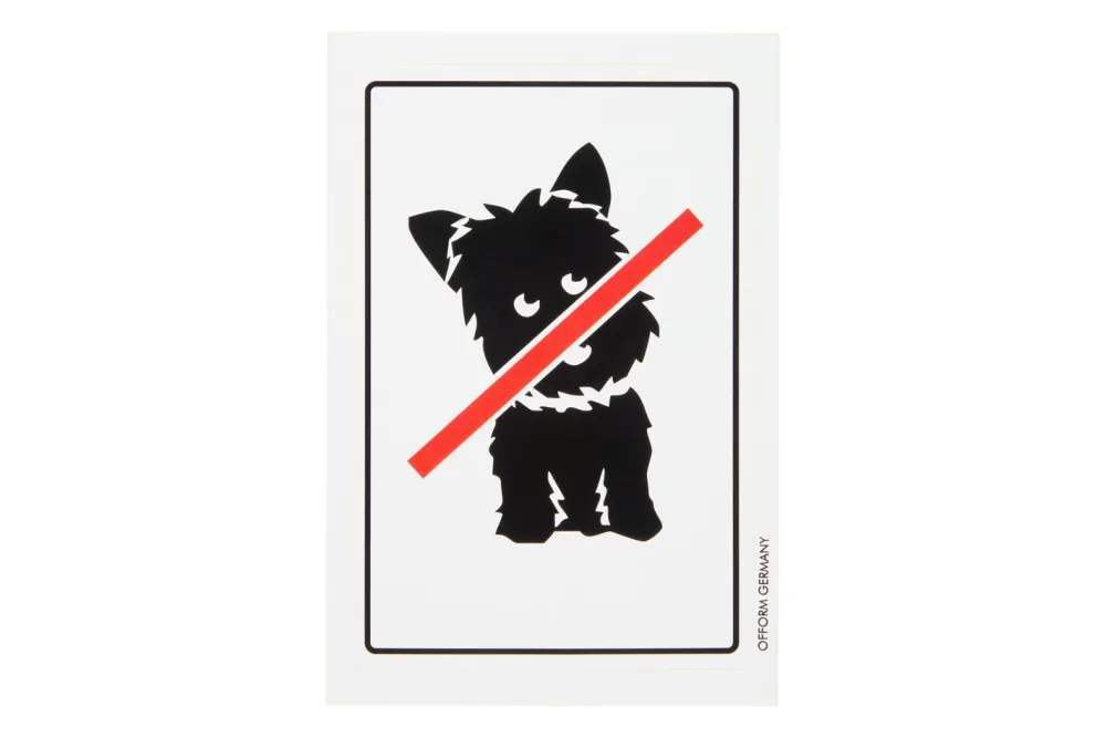 Hundeverbot Symbol | 15 × 10 cm