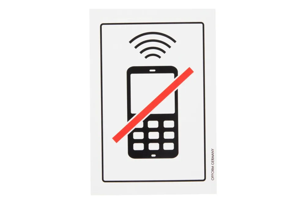 Handyverbot Symbol | 15 × 10 cm