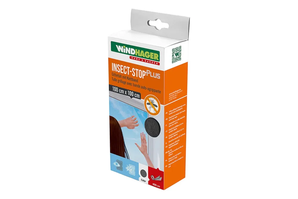 Windhager Fliegengitter Anthrazit | 1 × 1 m