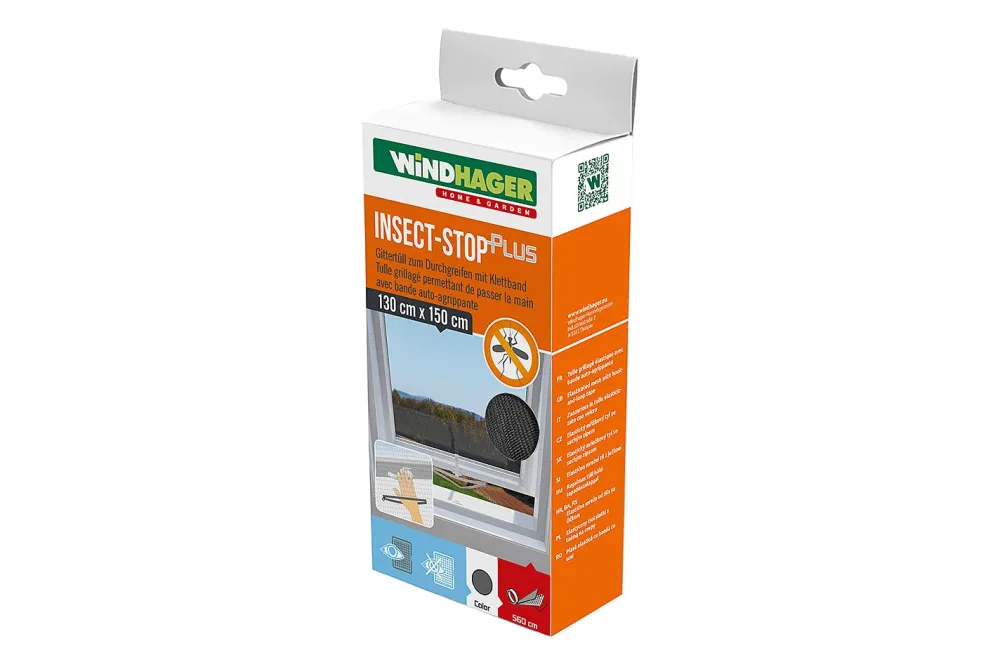 Windhager Fliegengitter Dachfenster Anthrazit | 1.3 × 1.5 m
