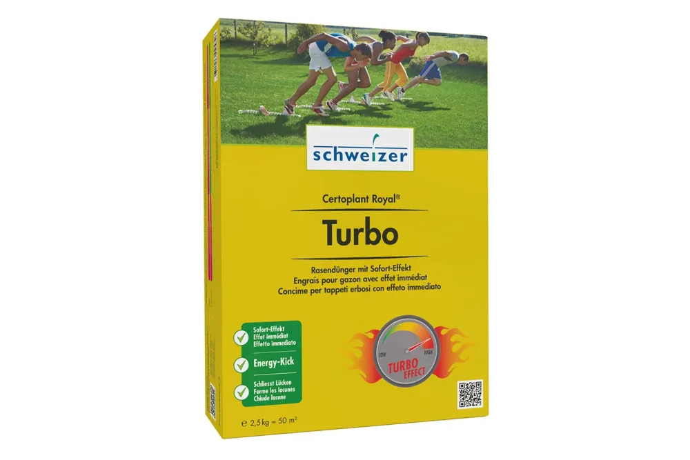 Schweizer Certoplant Royal Turbo Rasendünger | 2.5 kg