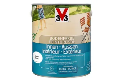 V33 Bodenfarbe Innen- und Aussenbereich Weiss | 2.5 l