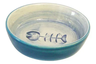 Swisspet Napf Fischmotiv blau