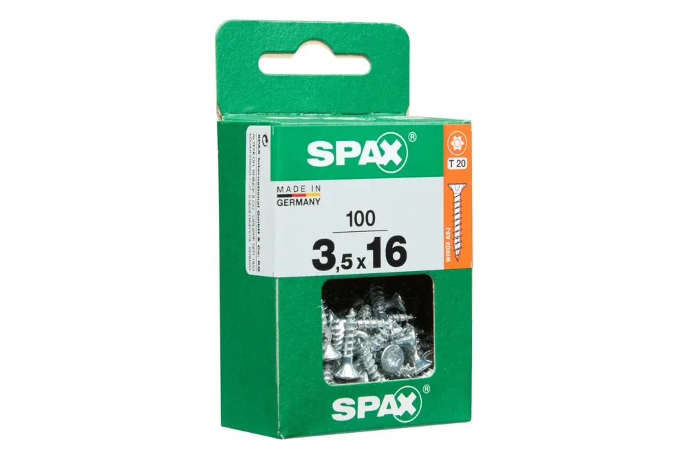Spax TRX Senkkopf Universalschraube | 3.5 × 16 mm | 100 Stück