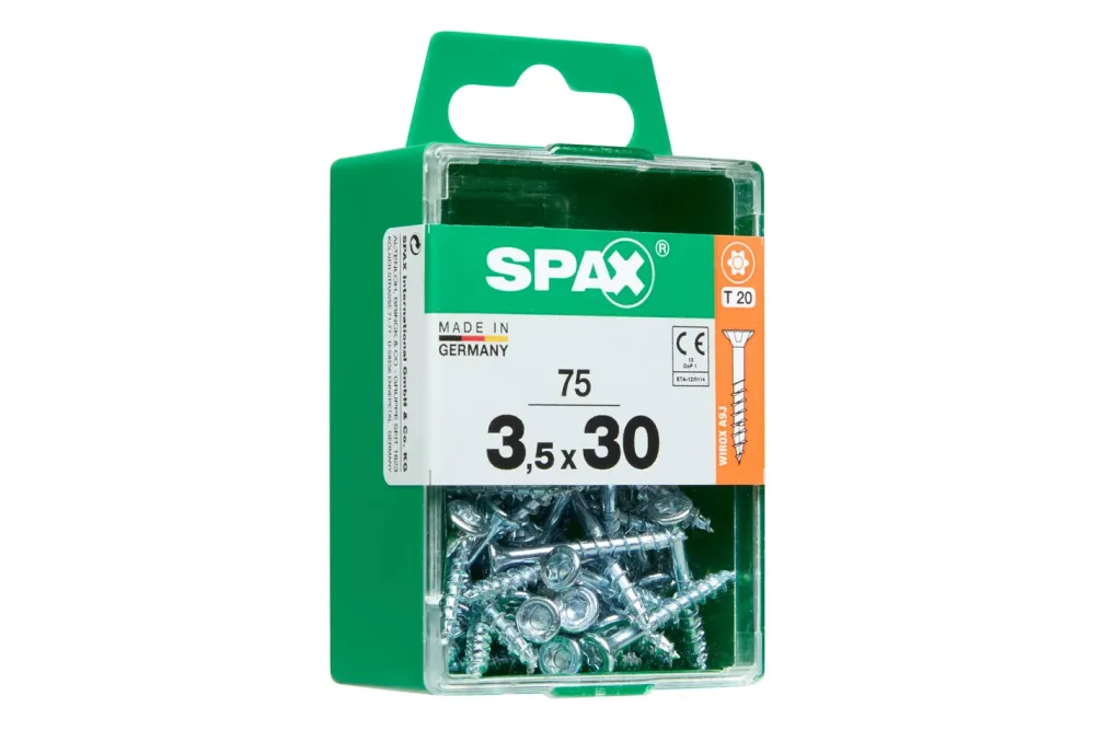 Spax TRX Senkkopf-Gelb | 3.5 × 30 mm | 75 Stück