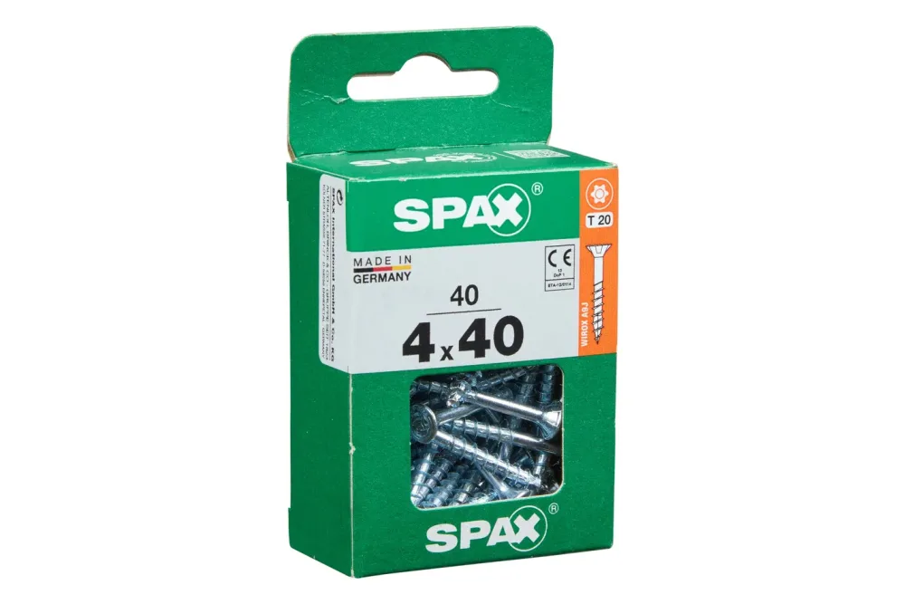 Spax TRX Senkkopf Universalschraube | 4 × 40 mm | 40 Stück
