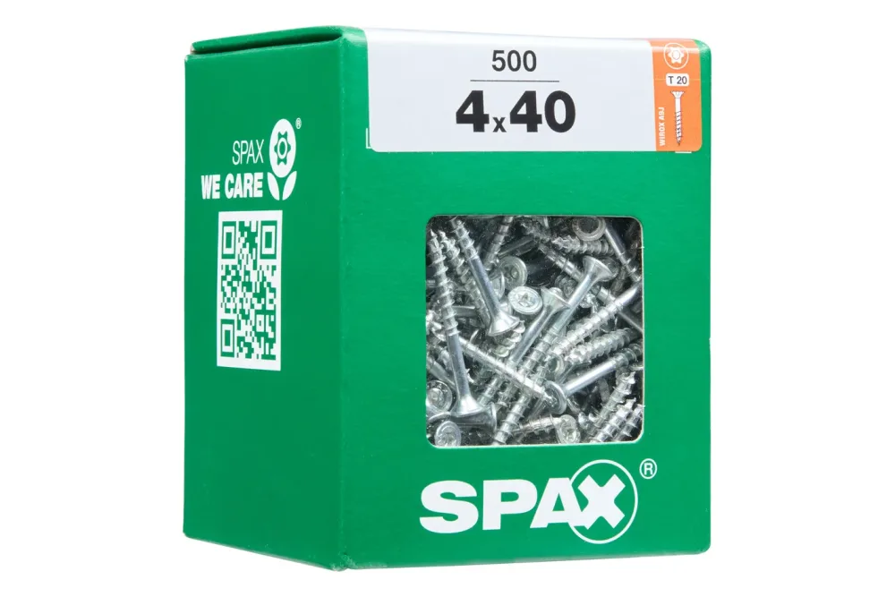 Spax TRX Senkkopf-Holzschraube | 4 × 40 mm | 500 Stück