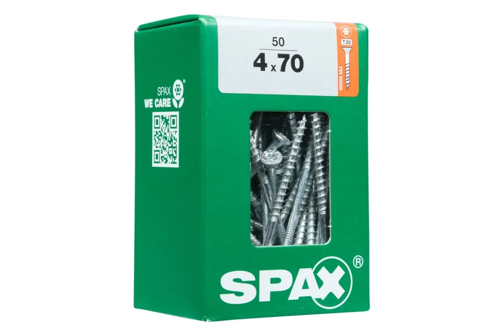 Spax TRX Senkkopf Gelb | 4 × 70 mm | 50 Stück