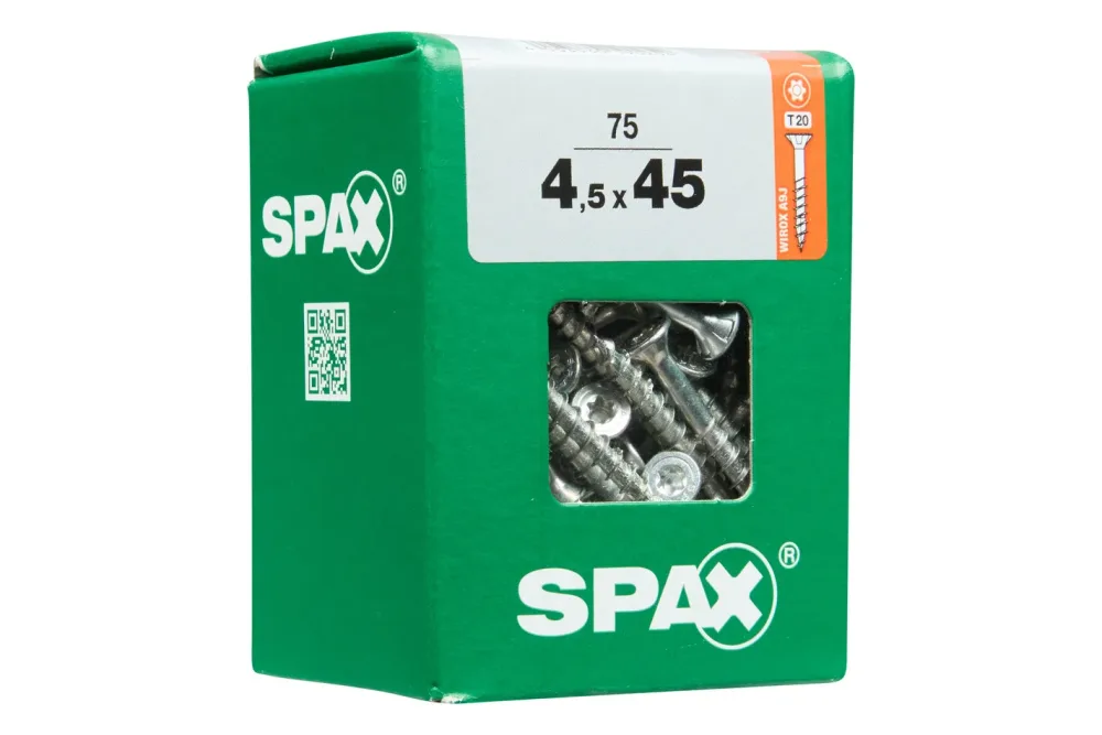 Spax Senkkopf-Holzschraube TRX | 4.5 × 45 mm | 75 Stück