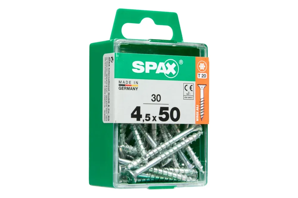 Spax Senkkopf-Torx Universalschraube | 4.5 × 50 mm | 30 Stück