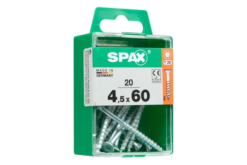 Spax TRX Senkkopf Universalschraube | 4.5 × 60 mm | 20 Stück