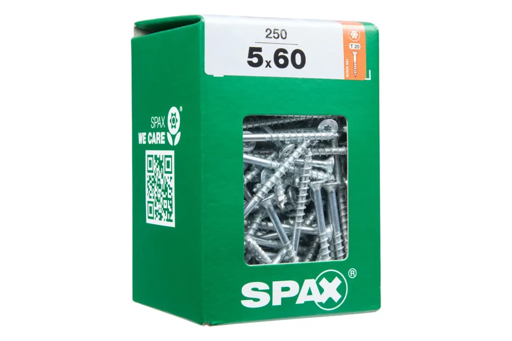 Spax TRX Senkkopf-Holzschraube | 5 × 60 mm | 250 Stück