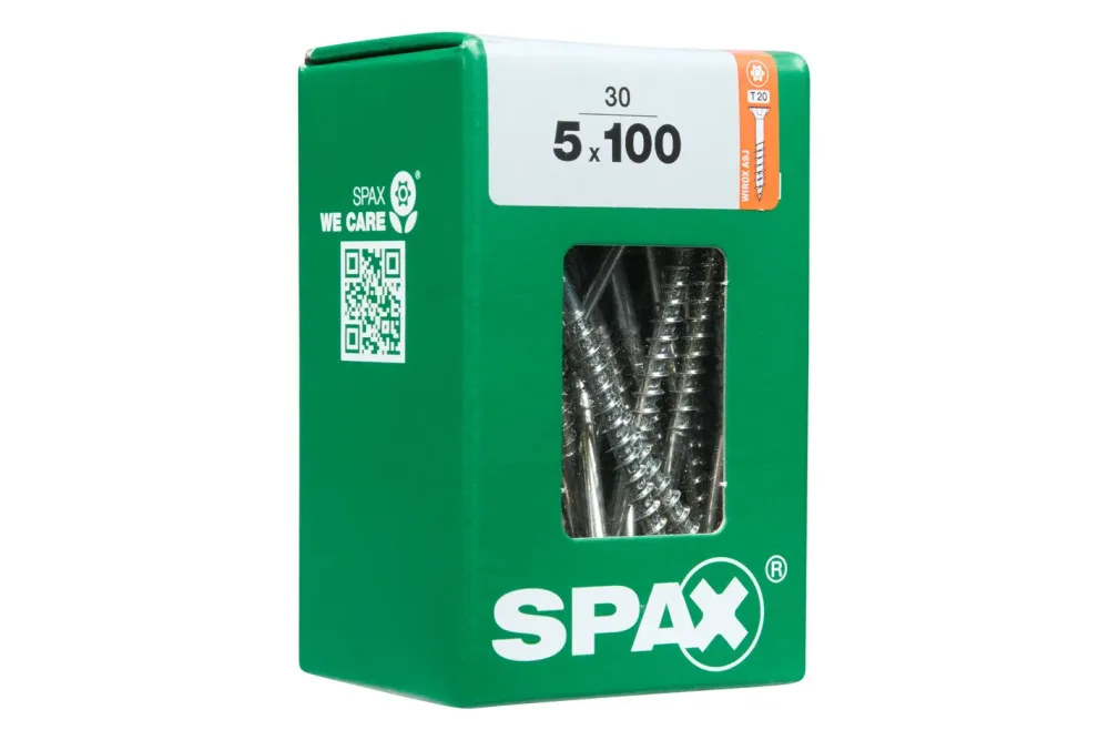 Spax TRX Senkkopf-Holzschraube | 5 × 100 mm | 30 Stück
