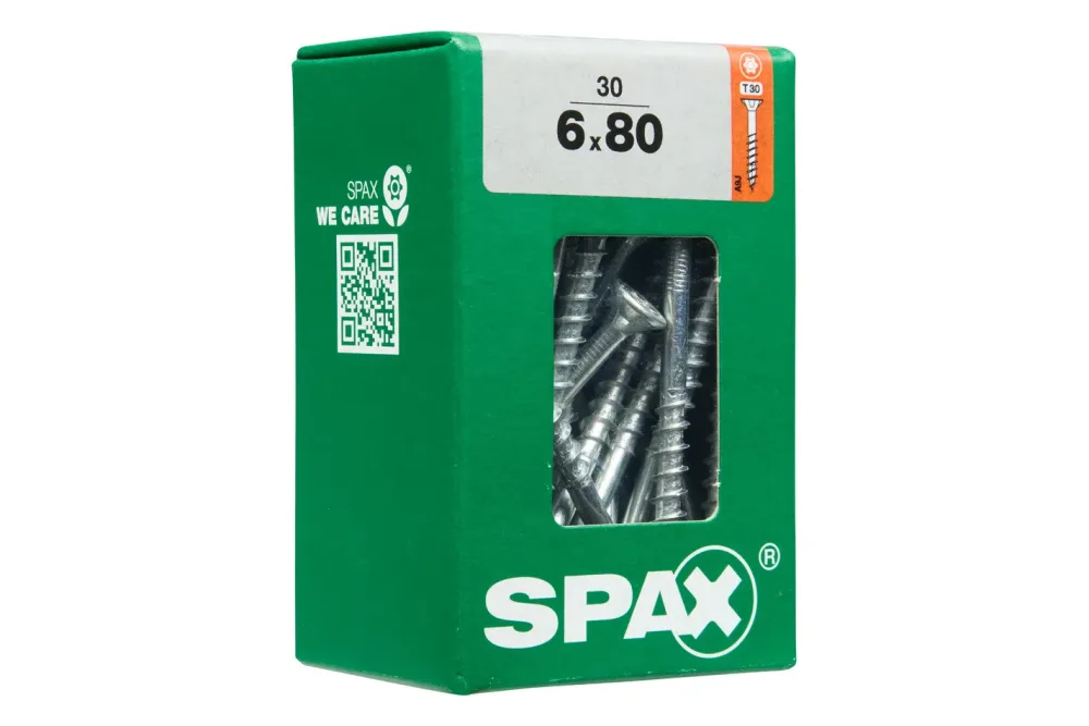 Spax TRX Senkkopf Holzschraube | 6 × 80 mm | 30 Stück