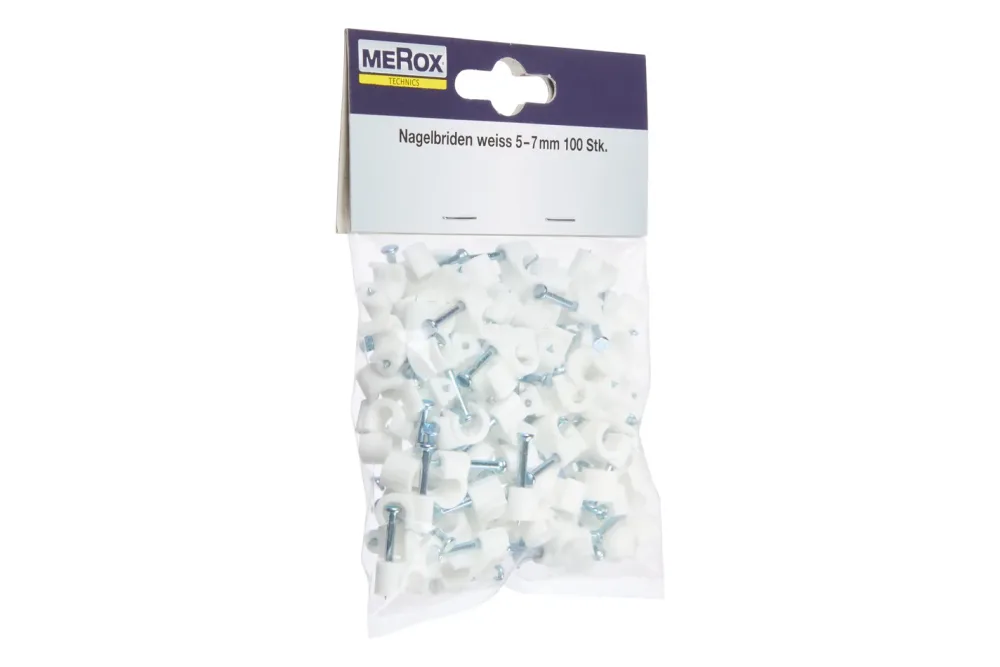 Merox Nagelbriden Weiss | 100 Stück | 5-7 mm