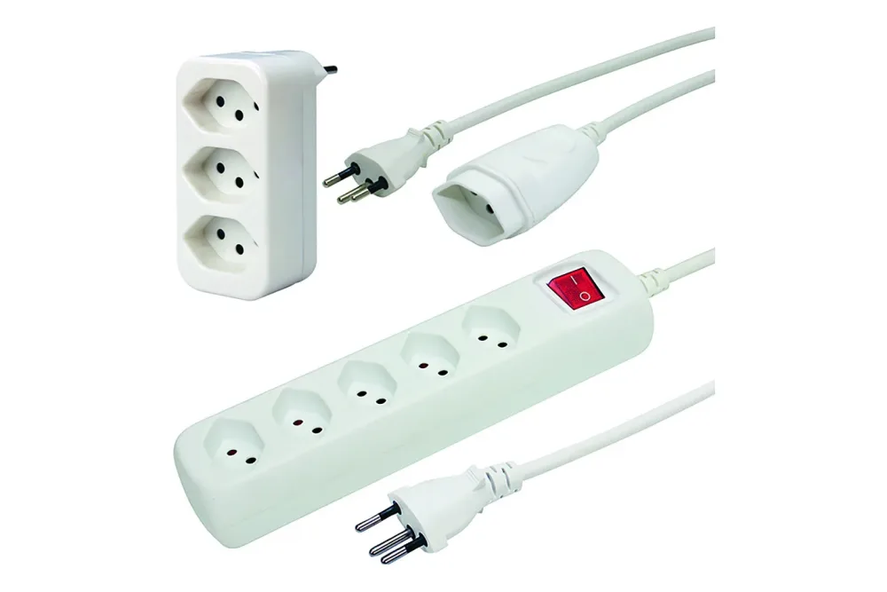 Merox Verlängerung mit Abzweigstecker Weiss | 2400 W | 3 m