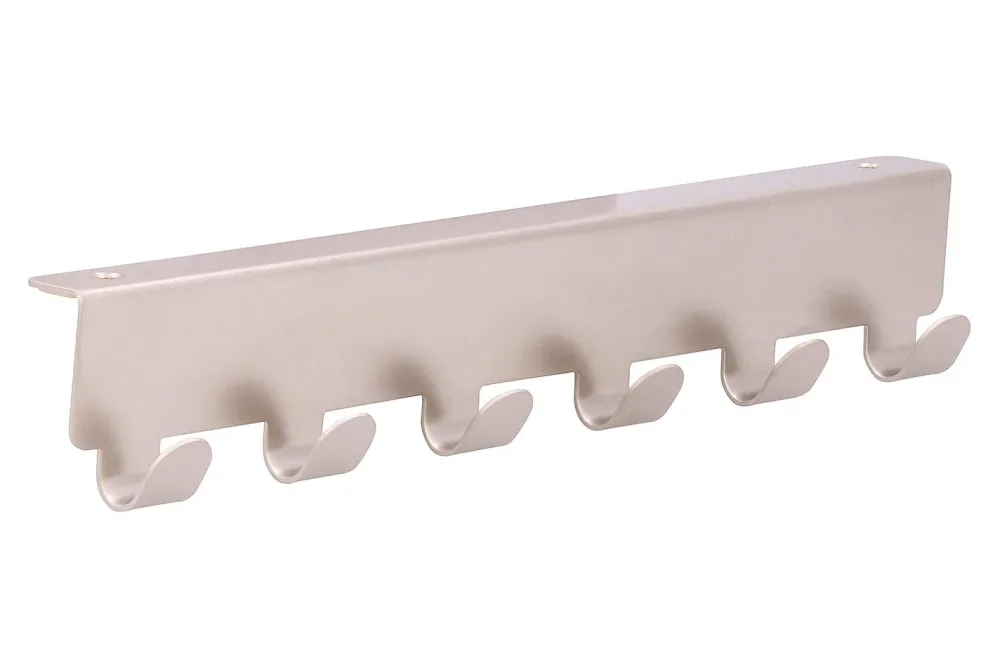 Siro Türgarderobe mit 6 Haken Metall Nickel Matt | 24 cm