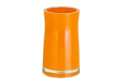 Spirella Zahnputzbecher Sydney Orange | 12 × 7 × 7 cm
