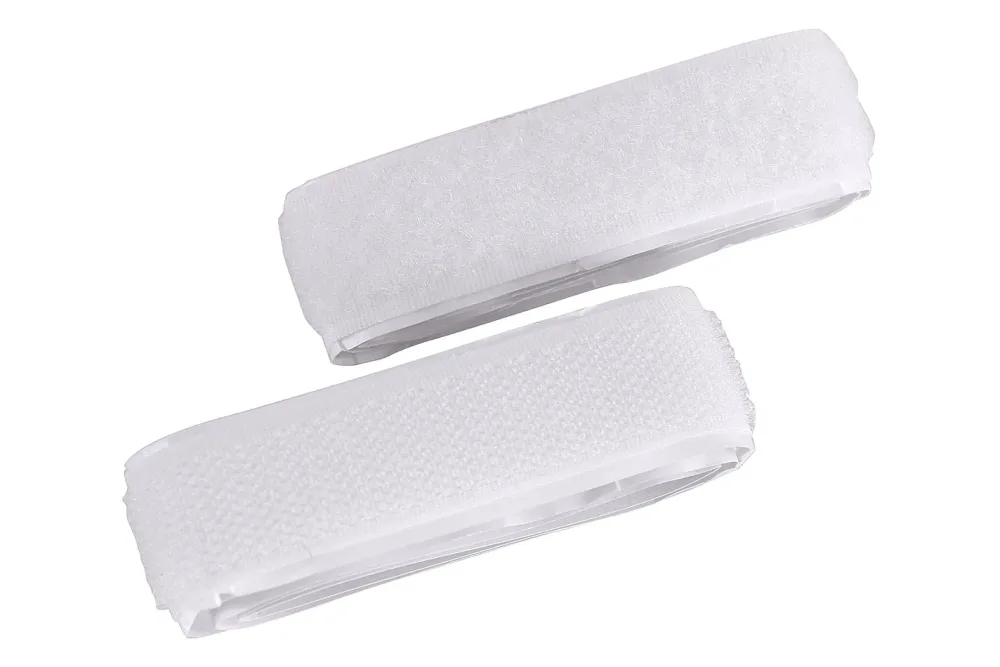 Coop Klettverschlussband selbstklebend weiss