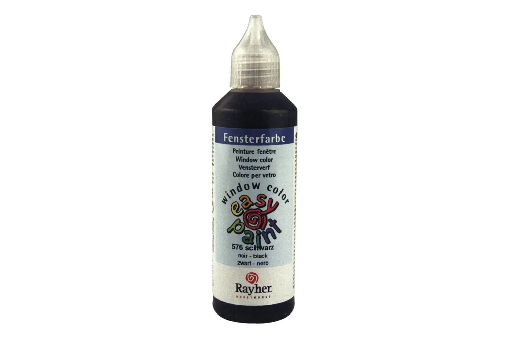 Rayher Window-Color Easy Paint Schwarz | 80 ml
