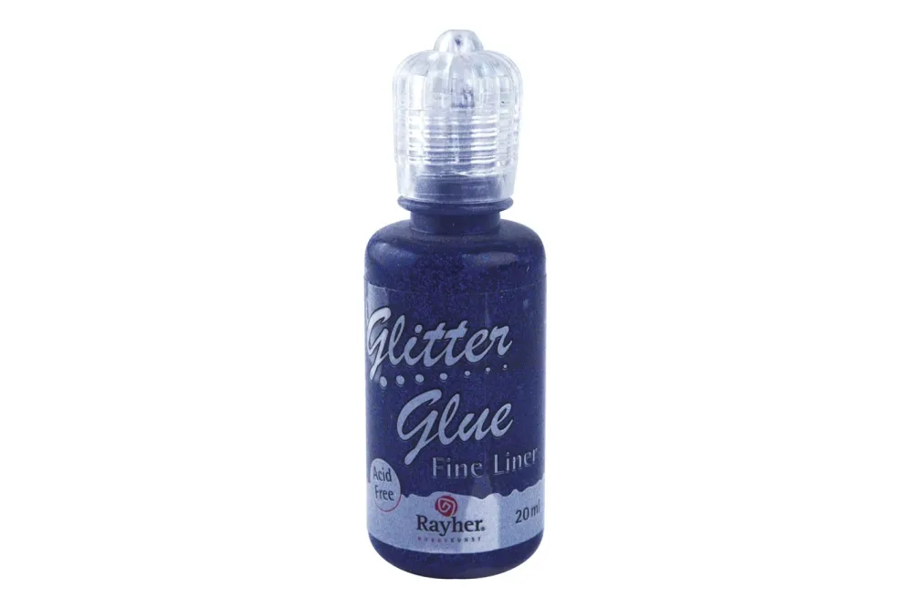 Rayher Glitter-Glue Metallic Saphir | 20 ml