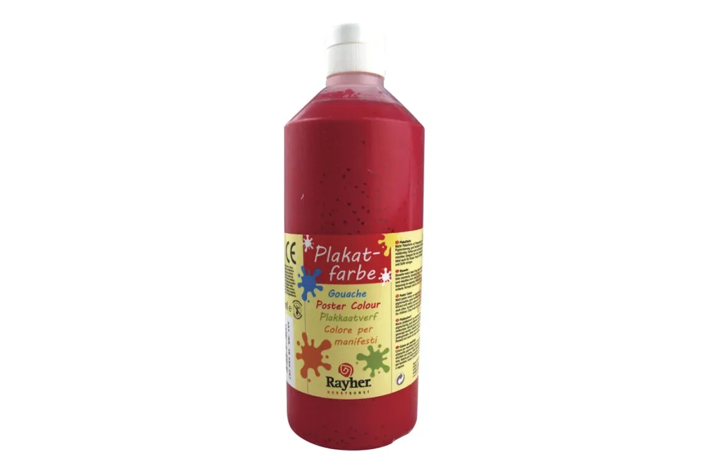 Rayher Plakatfarbe Klassikrot | 0.5 l