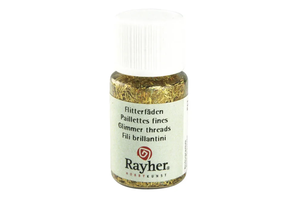 Rayher Hologramm-Flitterfäden | 0.3 × 1.65 mm