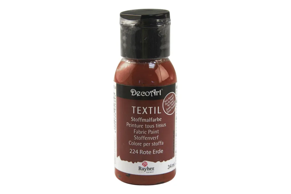 Rayher Stoffmalfarbe Rote Erde | 34 ml