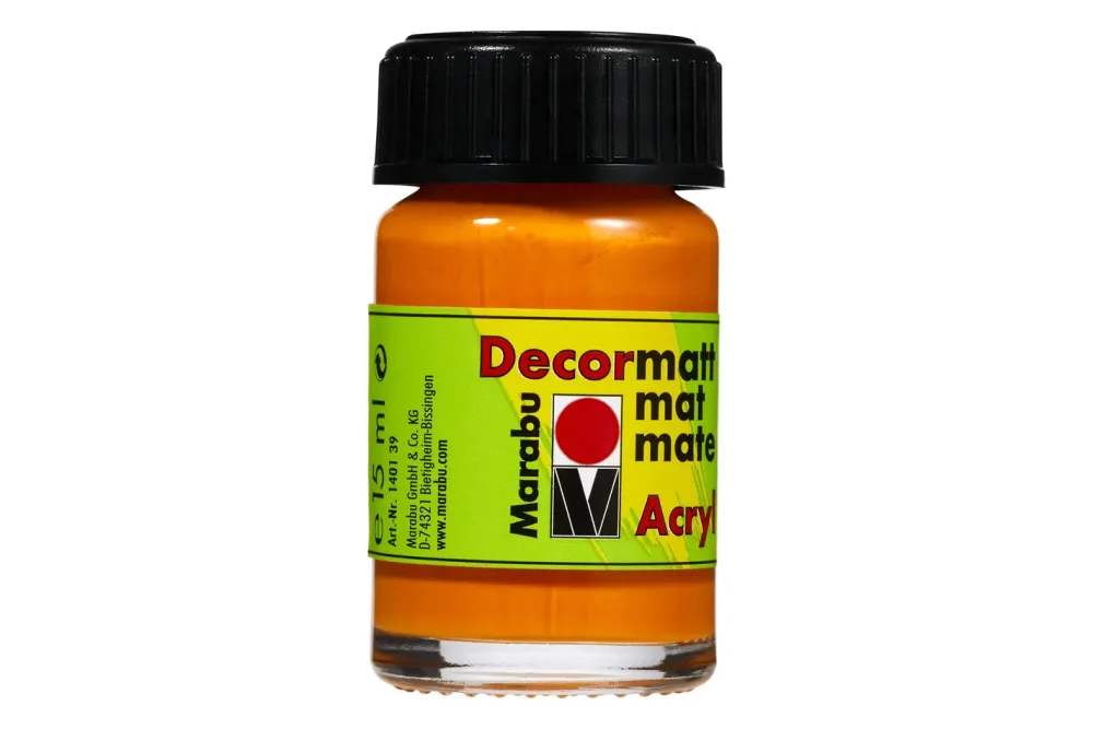 Marabu Acrylfarbe Decormatt Orange | 15 ml