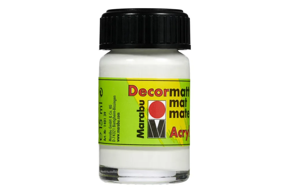 Marabu Acrylfarbe Decormatt Weiss | 15 ml