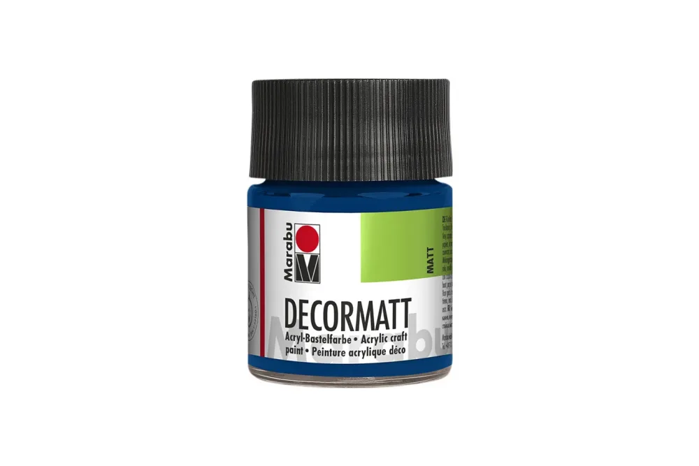 Marabu Acrylfarbe Decormatt Dunkelblau | 50 ml