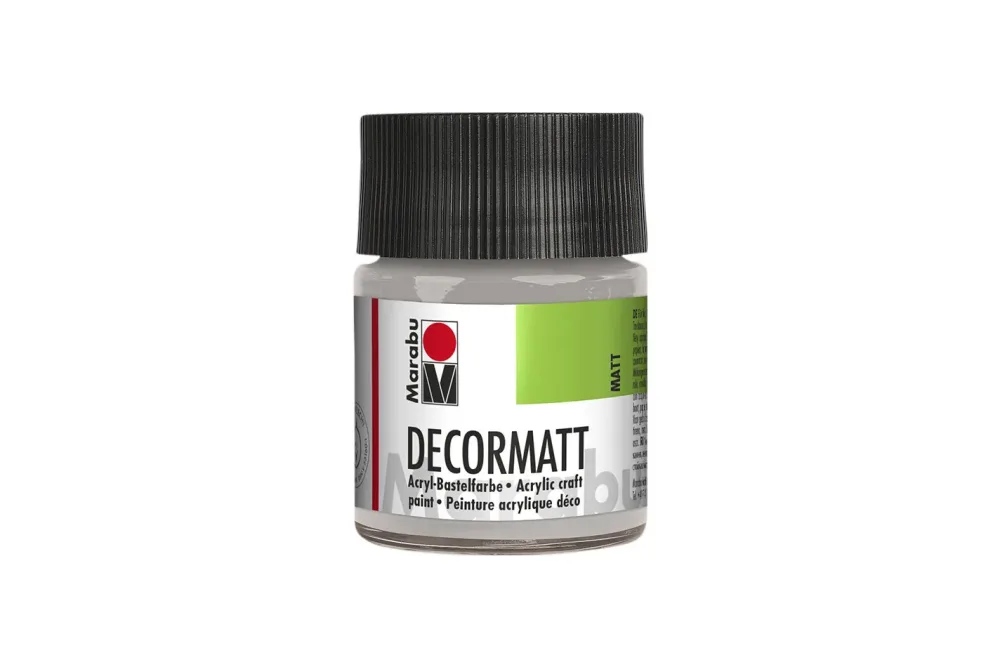 Marabu Acrylfarbe Decormatt Silber | 50 ml