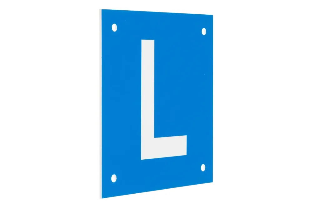 Schild für Motorräder aus Kunststoff