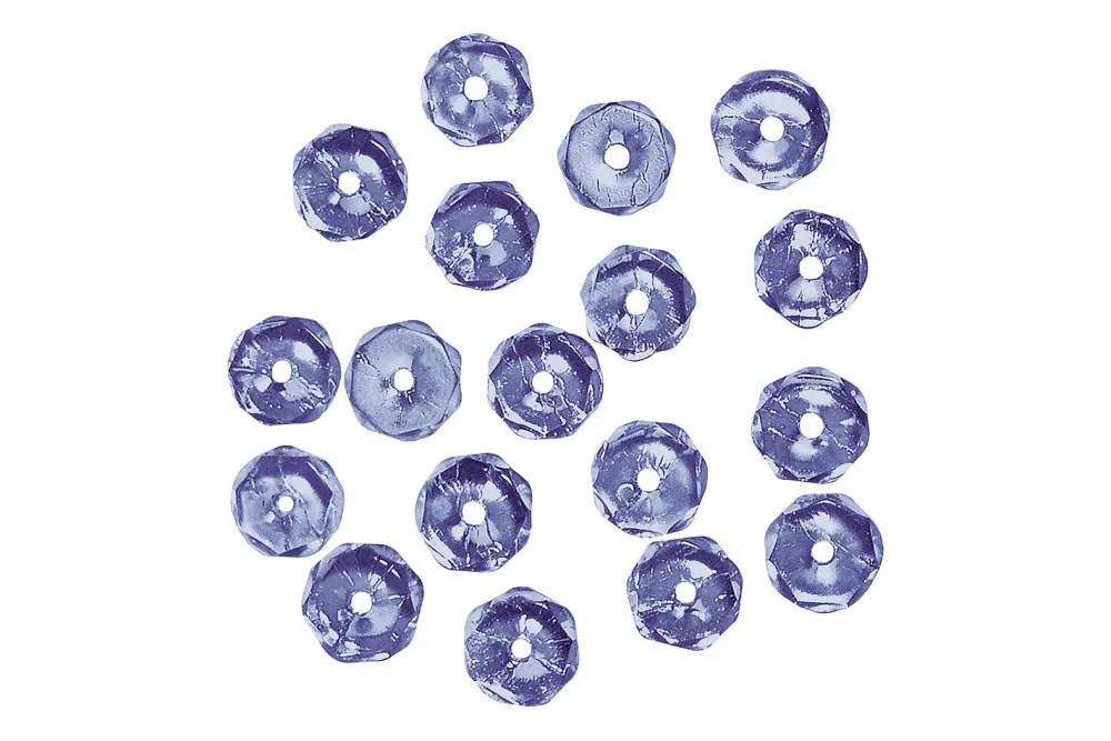 Rayher Glasschliffperlen Saphir | 4 mm | 100 Stück