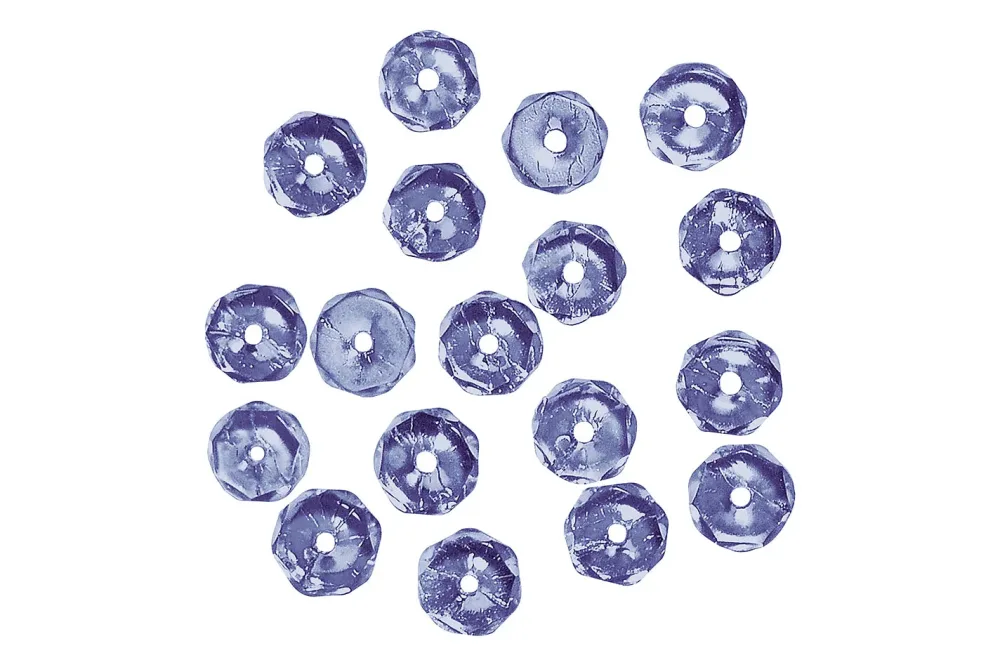 Rayher Glas-Schliffperle | 6 mm | 50 Stück