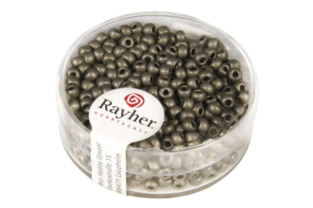 Rayher Metallic-Rocailles Matt | ⌀ 2.6 mm | 17 g