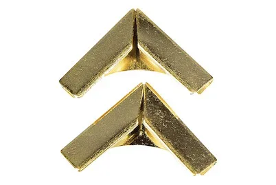 Rayher Metallecken für Bucheinbände | 1.4 × 1.4 cm | 4 Stück